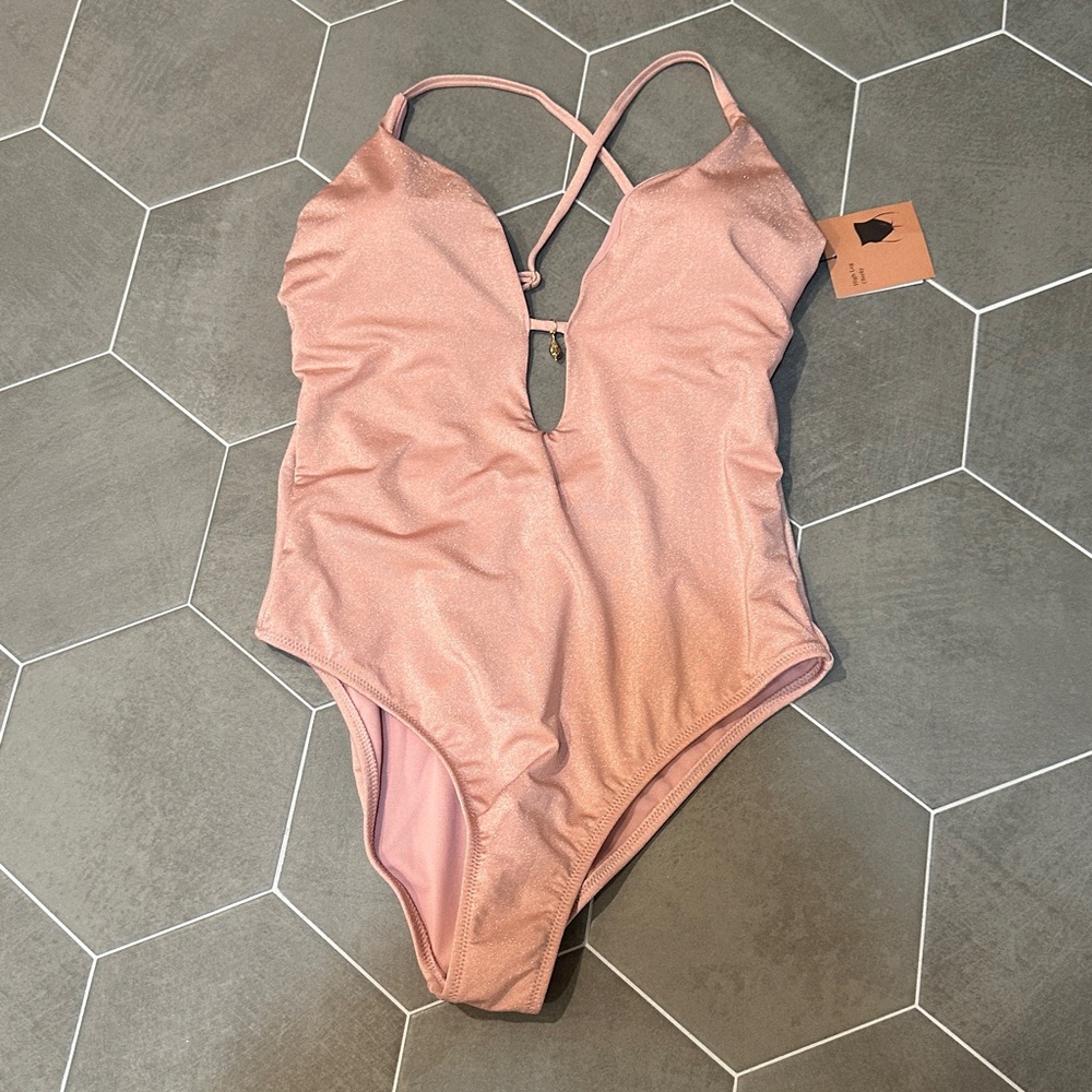 Shade & Shore Shimmering Blush Swimsuit